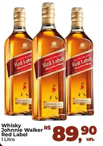 Fort Atacadista Whisky Johnnie Walker Red Label 1L oferta