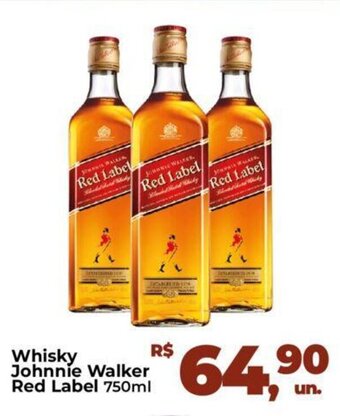 Fort Atacadista Whisky Johnnie Walker Red Label 750ml oferta