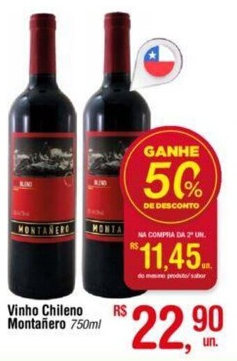 Fort Atacadista Vinho Chileno Montañero 750ml oferta