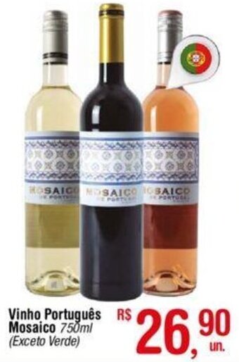 Fort Atacadista Vinho Português Mosaico 750ml oferta