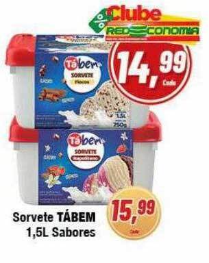 Rede Economia Sorvete tábem 1.5l sabores oferta
