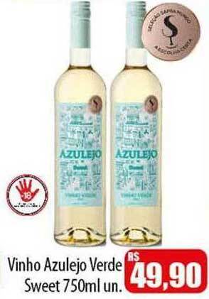 Proença Supermercados Vinho azulejo verde sweet oferta