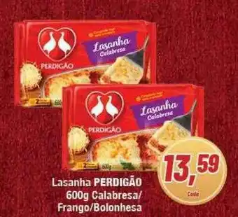 Rede Economia Lasanha perdigão calabresa frango bolonhesa oferta