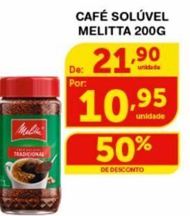 Roldão Café solúvel melitta 200g oferta