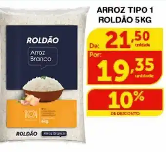 Roldão Arroz tipo 1 roldão 5kg oferta
