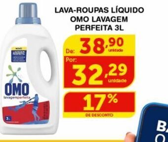 Roldão Lava-roupas líquido omo lavagem perfeita 3l oferta