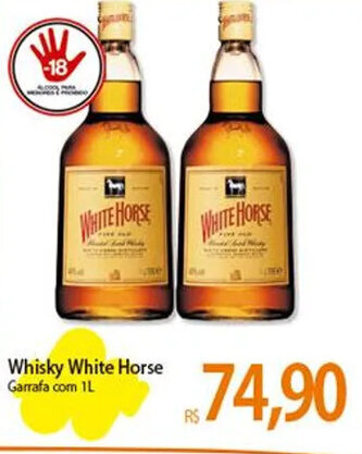 Atacadão Whisky White Horse 1L oferta