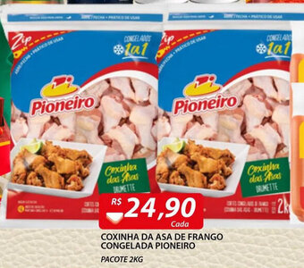 Coxinha da asa de frango congelada Pioneiro 2kg