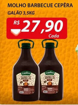 Assaí Atacadista Molho Barbecue Cepêra 3.5kg oferta