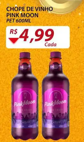 Assaí Atacadista Chope de Vinho Pink Moon 600ml oferta