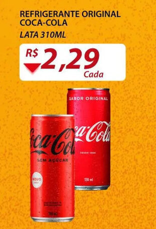 Assaí Atacadista Refrigerante Original Coca Cola 310ml oferta