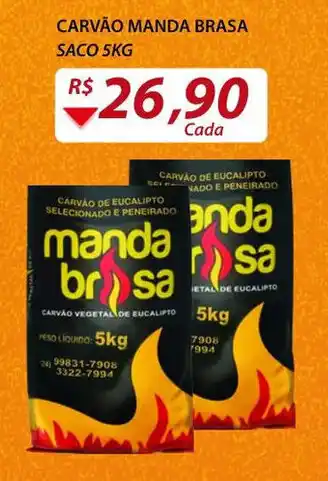 Assaí Atacadista Carváo Manda Brasa 5kg oferta