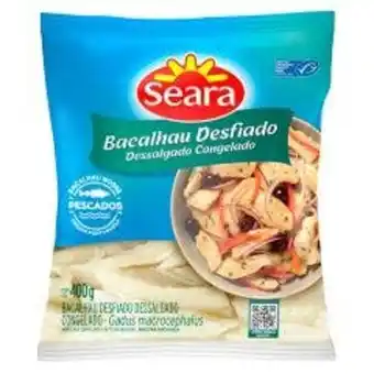 Covabra Supermercados Bacalhau desfiado seara 400g oferta