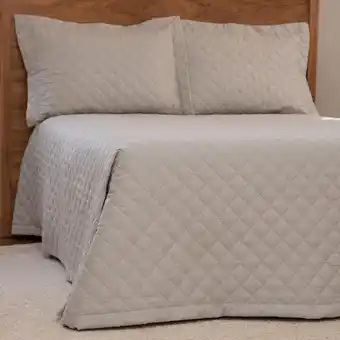 Colcha trapuntada new square caqui casal scavone