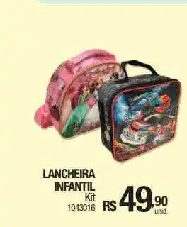 Lancheira infantil kit