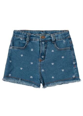 Posthaus Brandili - shorts jeans infantil menina em denim azul oferta