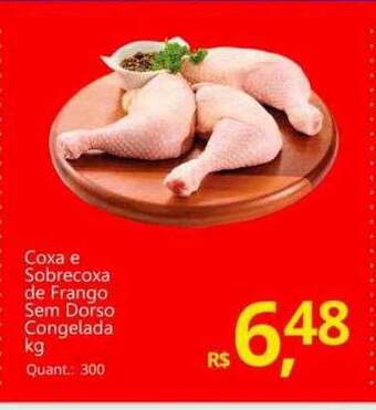 Supermercados Koch Coxa e sobrecoxa de frango sem dorso congelada kg oferta
