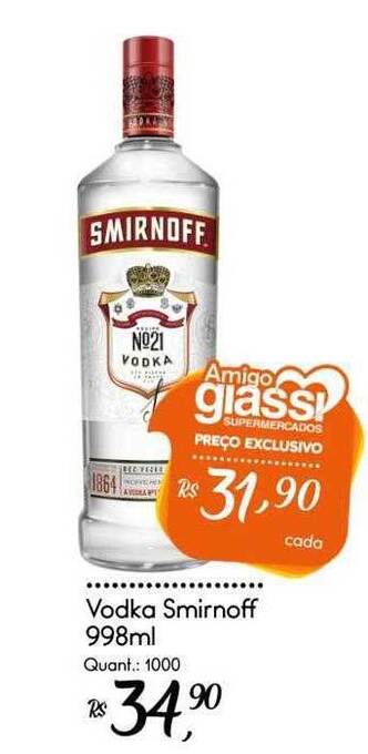 Giassi Supermercados Vodka smirnoff oferta