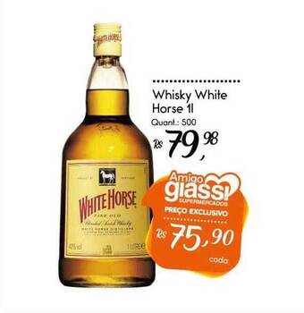 Giassi Supermercados Whisky white horse oferta