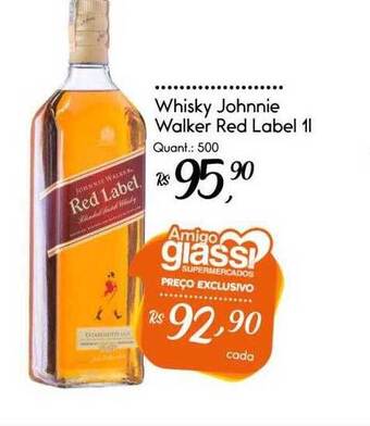 Giassi Supermercados Whisky johnnie walker red label oferta
