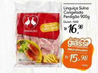 Giassi Supermercados Linguiça suina congelada perdigão oferta