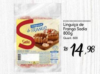 Giassi Supermercados Linguiça de frango sadia oferta