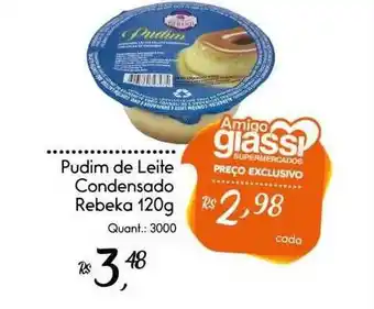 Giassi Supermercados Pudim de leite condensado rebeka oferta