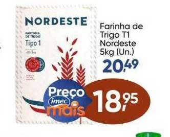 Imec Supermercados Farinha de trigo t1 nordeste oferta