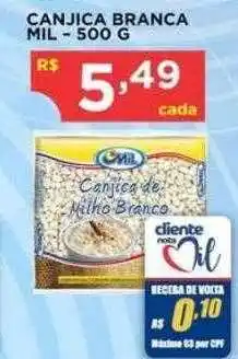 Bramil Supermercados Canjica branca mil oferta
