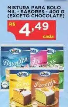 Bramil Supermercados Mistura para bolo mil sabores exceto chocolate oferta