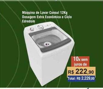 Copercana Máquina de lavar consul 12kg dosagem extra econômica e ciclo edredom oferta