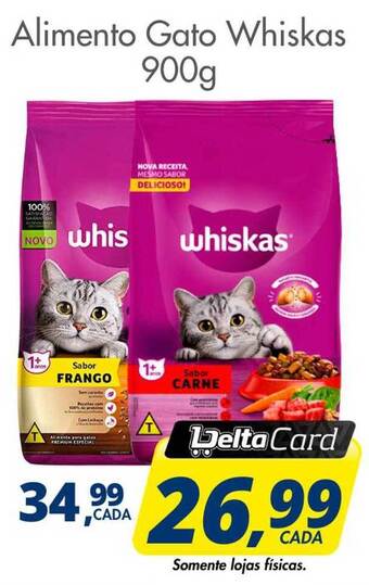Delta Supermercados Alimento gato whiskas oferta