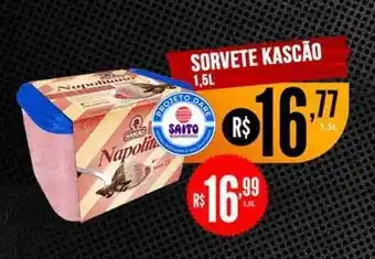 Saito Supermercados Sorvete kascão oferta