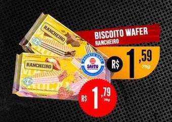 Biscoito wafer rancheiro