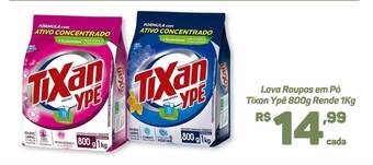Lava roupas em pó tixan ypê 800g rende 1kg