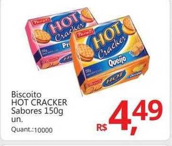 Supermercados Koch Biscoito hot cracker sabores oferta