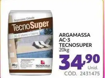 Tumelero Argamassa ac-3 tecnosuper oferta