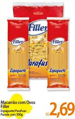 Atacadão Macarrão com Ovos Filler 500g oferta