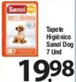 O Boticário Tapete Higiênico Sanol Dog 7 unds oferta