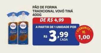 Bahamas Mix Pão de forma tradicional vovó tiná oferta