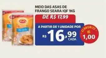 Bahamas Mix Meio das asa de frango seara iqf oferta