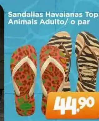 Confiança Supermercados Sandalias havaianas top anímals adulto- o par oferta