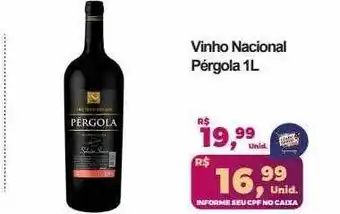 Vinho nacional pérgola