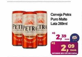 Semar Supermercado Cerveja petra puro malte lata oferta