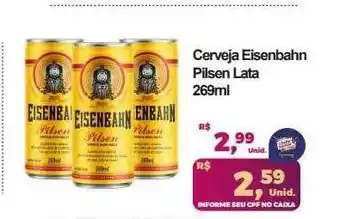 Semar Supermercado Cerveja eisenbahn pilsen lata oferta