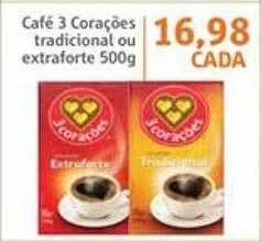 Sonda Café 3 corações tradicional ou extraforte oferta