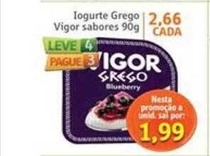 Sonda Iogurte grego vigor sabores oferta