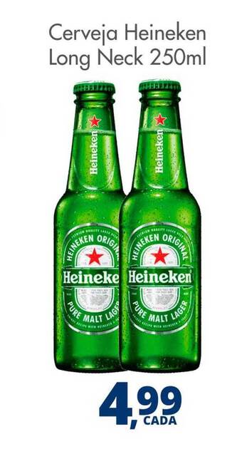 Cerveja heineken long neck