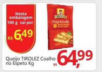 Supermercados Koch Queijo tirolez coalho no espeto kg oferta