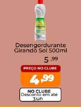 Desengordurante girando sol